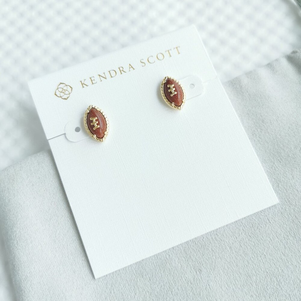 Kendra Scott Brown and Gold Earrings